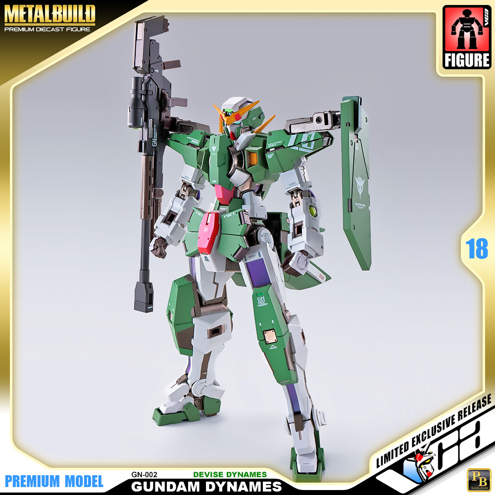 Premium Bandai® Premium Diecast Action Collectibles METAL BUILD GUNDAM DYNAMES & DEVISE DYNAMES
