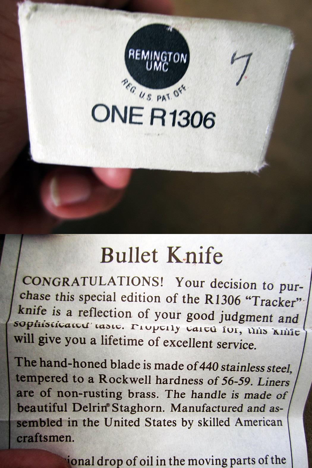 มีดพับ Remington Bullet Lock Back R 1306Tracker 440c