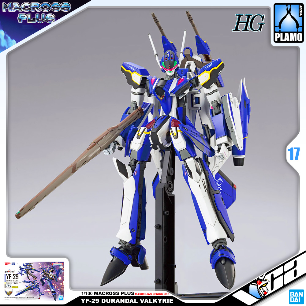Bandai HG YF-29 DURANDAL VALKYRIE (MAXIMILIAN JENIUS USE) FULL SET PACK