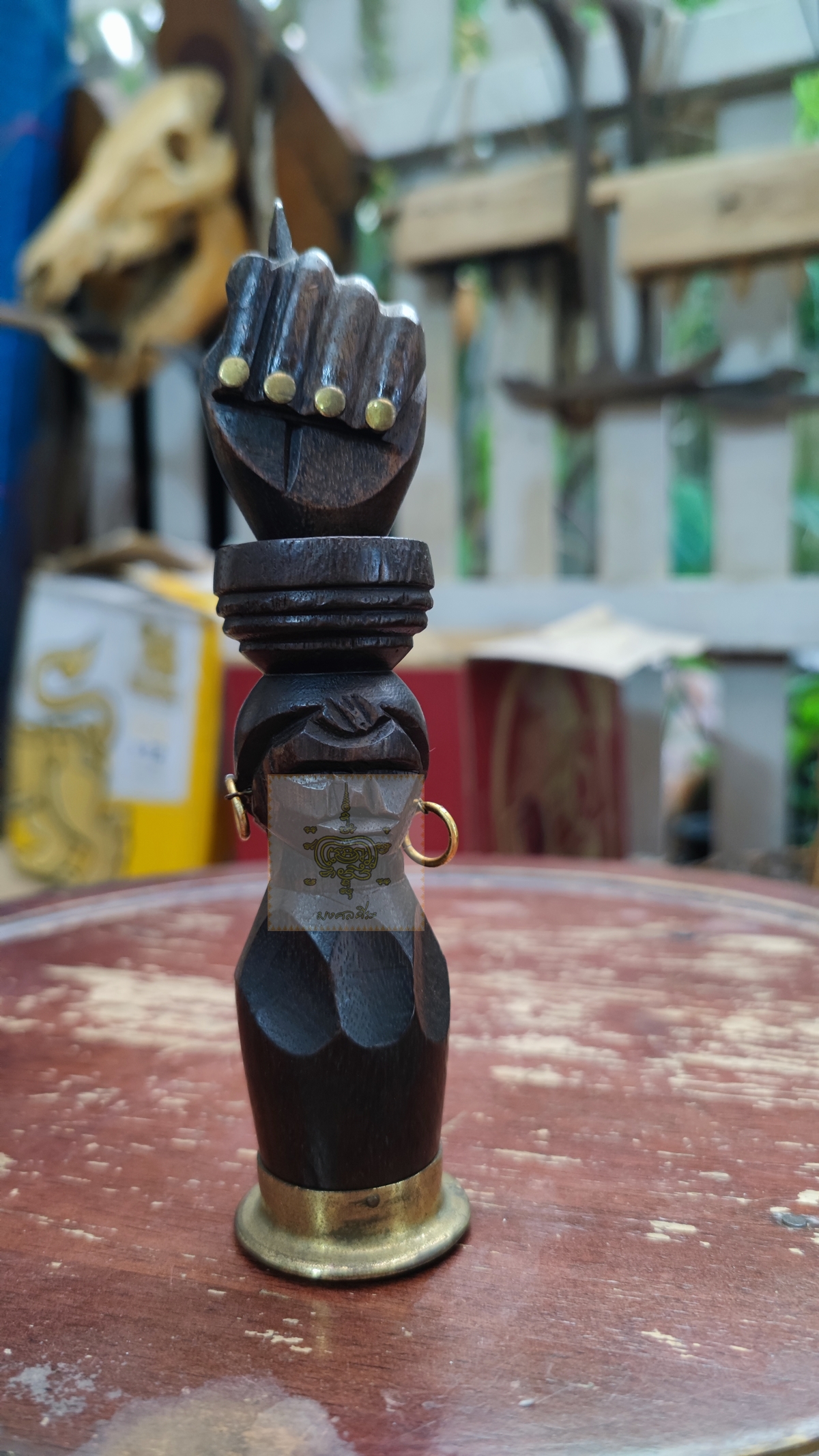 ที่เปิดขวด เปิดไวน์ไม้แกะสลักชนเผ่า