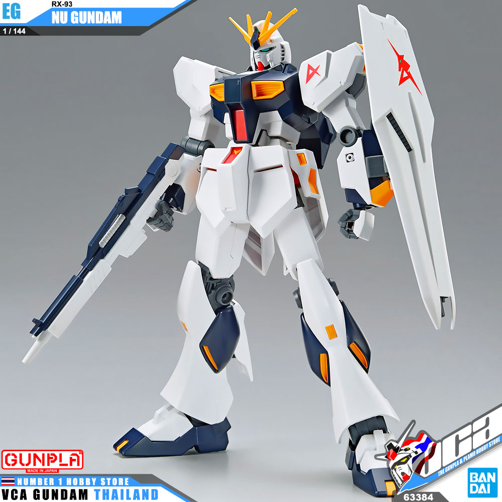 BANDAI GUNPLA ENTRY GRADE EG 1/144 RX-93 N V NEW NU GUNDAM โมเดล กันดั้ม กันพลา VCA GUNDAM