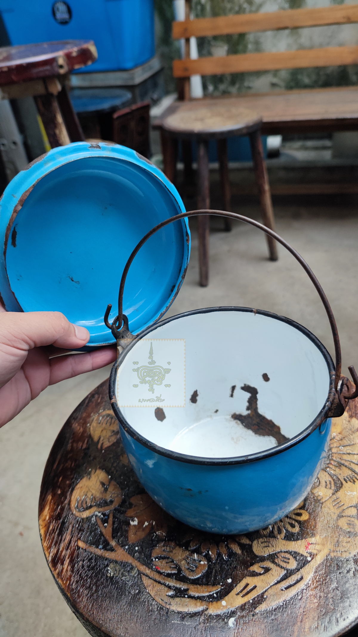 หม้ออวยเก่า ขนาดเล็ก