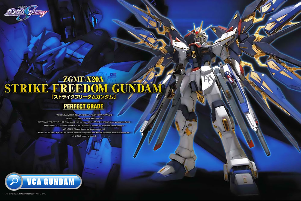 Bandai Perfect Grade PG ZGMF-X20A STRIKE FREEDOM GUNDAM สไตร์ค ฟรีดอม กันดั้ม