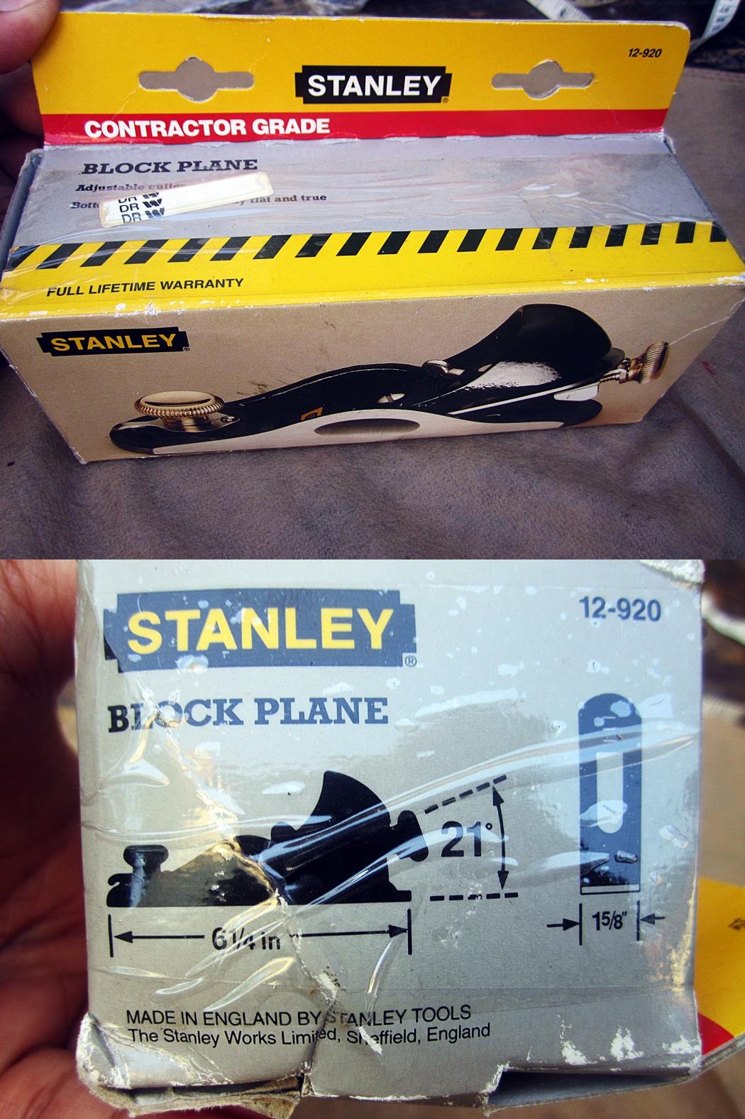 กบเหล็ก STANLEY BLOCK PLANE 920
