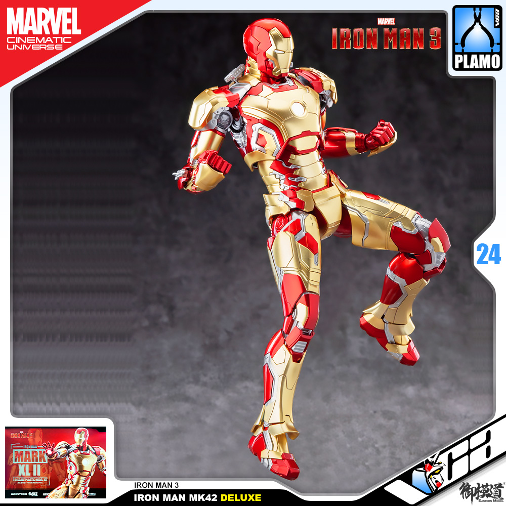 Eastern Model® x Morstorm Plastic Model Kits Series IRON MAN MARK 42 DELUXE IRON MAN 3