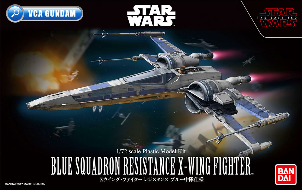 Bandai 1/72 BLUE SQUADRON RESISTANCE X-WING FIGHTER