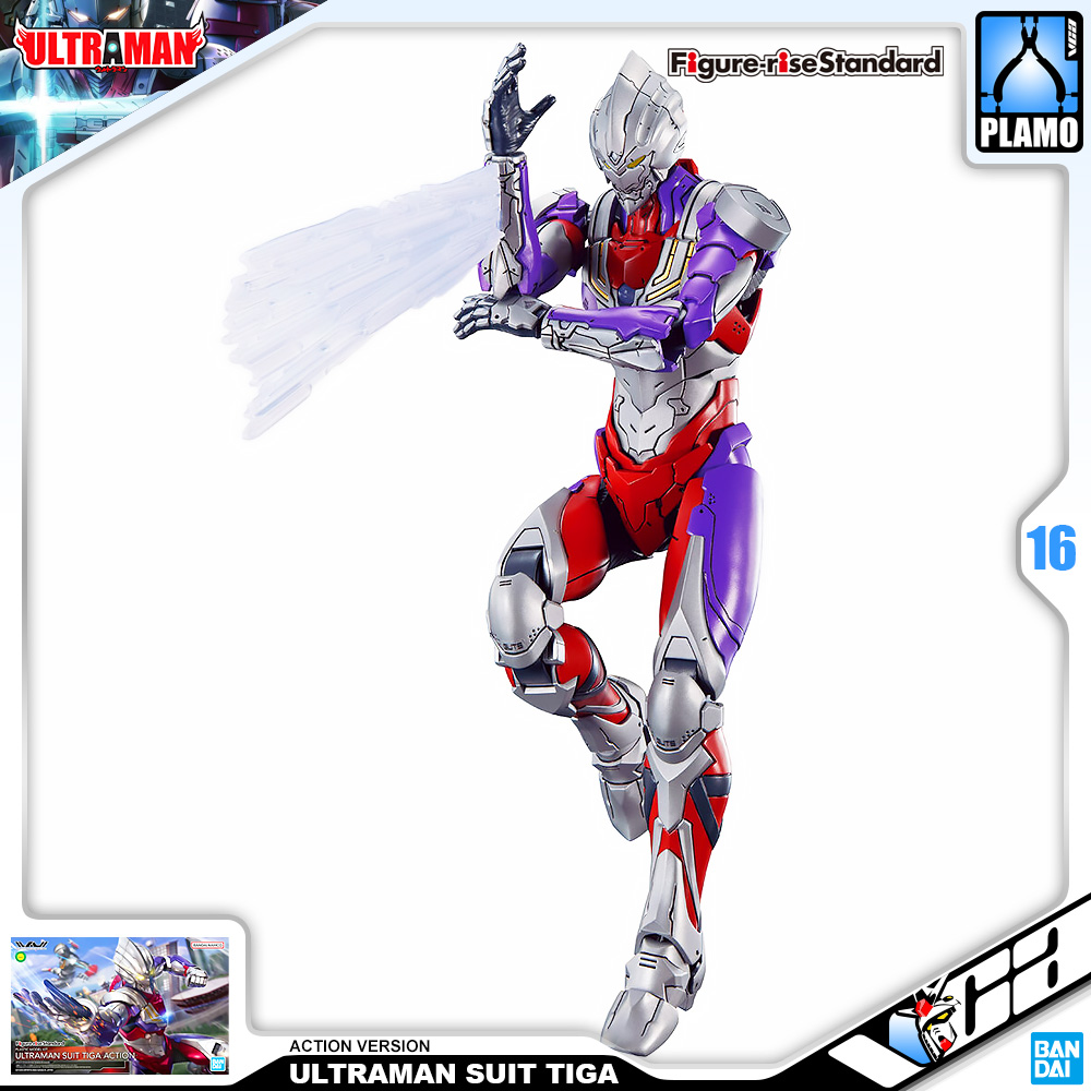 ⭐️ BANDAI FIGURE-RISE STANDARD 1/12 ULTRAMAN SUIT TIGA ACTION FIGURE RISE อุลตร้าแมน ประกอบ โมเดล ของเล่น VCA GUNDAM