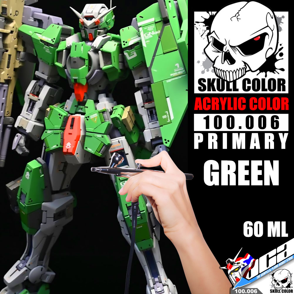 Skull Color™ Modelling Paint Professional PRIMARY ACRYLIC COLOR 100.006 GREEN 60ML