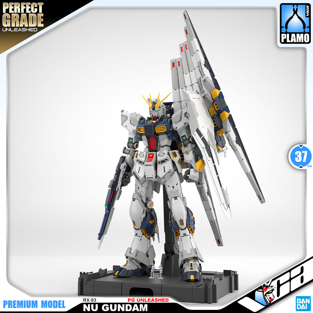 Bandai Gunpla Perfect Grade Unleashed PGU 1/60 PG RX-93 Nu Gundam Action Figure Model Toy Kit VCA Thailand
