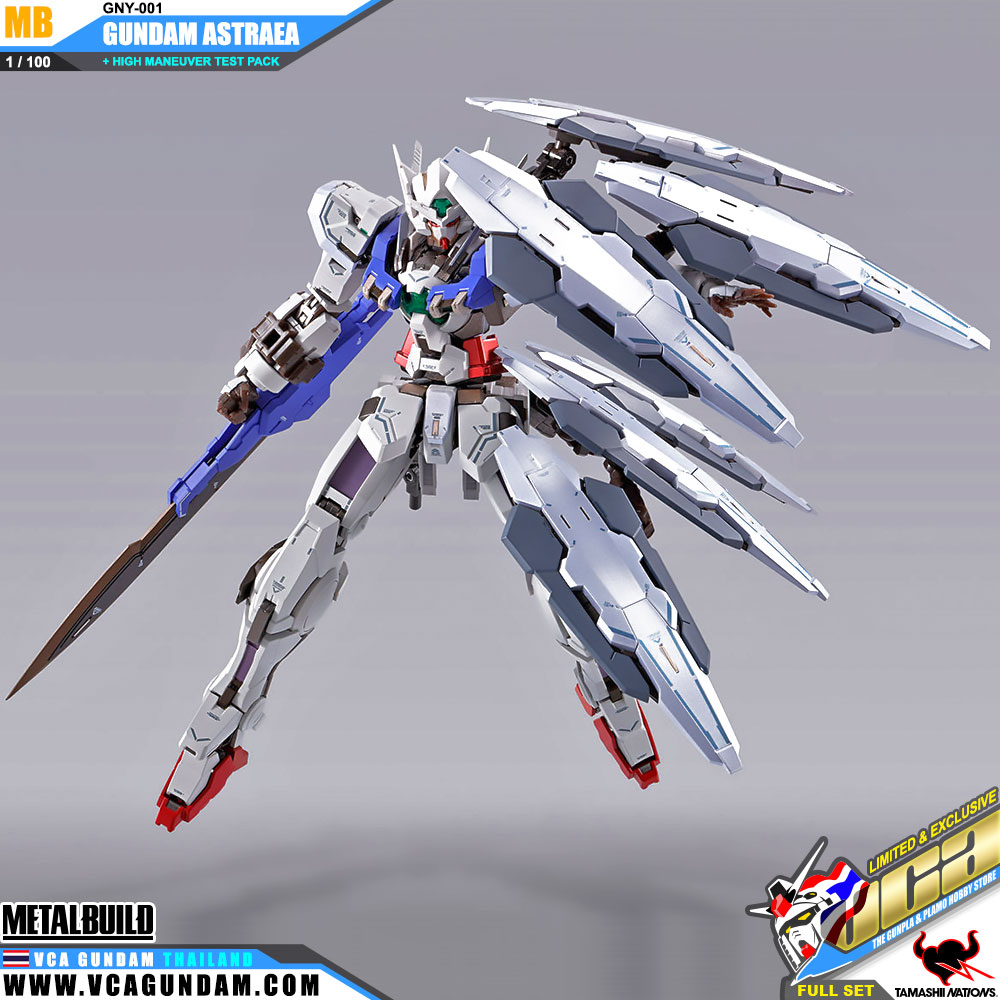 Metal Build GNY-001 GUNDAM ASTRAEA + HIGH MANEUVER TEST PACK FULL SET