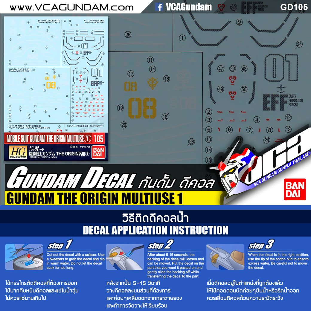 GD105 | MOBILE SUIT GUNDAM THE ORIGIN MULTIUSE 1