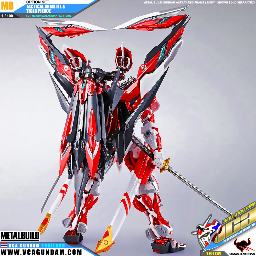 Metal Build TACTICAL ARMS II L & TIGER PIERCE OPTION SET FOR MB MPF-P02 GUNDAM ASTRAY RED FRAME กันดั้ม แอสเทรย์ เรด เฟรม