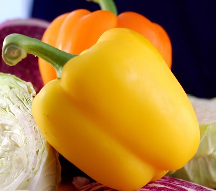 พริกหวานรวม 5 สี เขียว,แดง,เหลือง,ส้ม,ม่วง 20-25 เมล็ด (ชุดเล็ก)