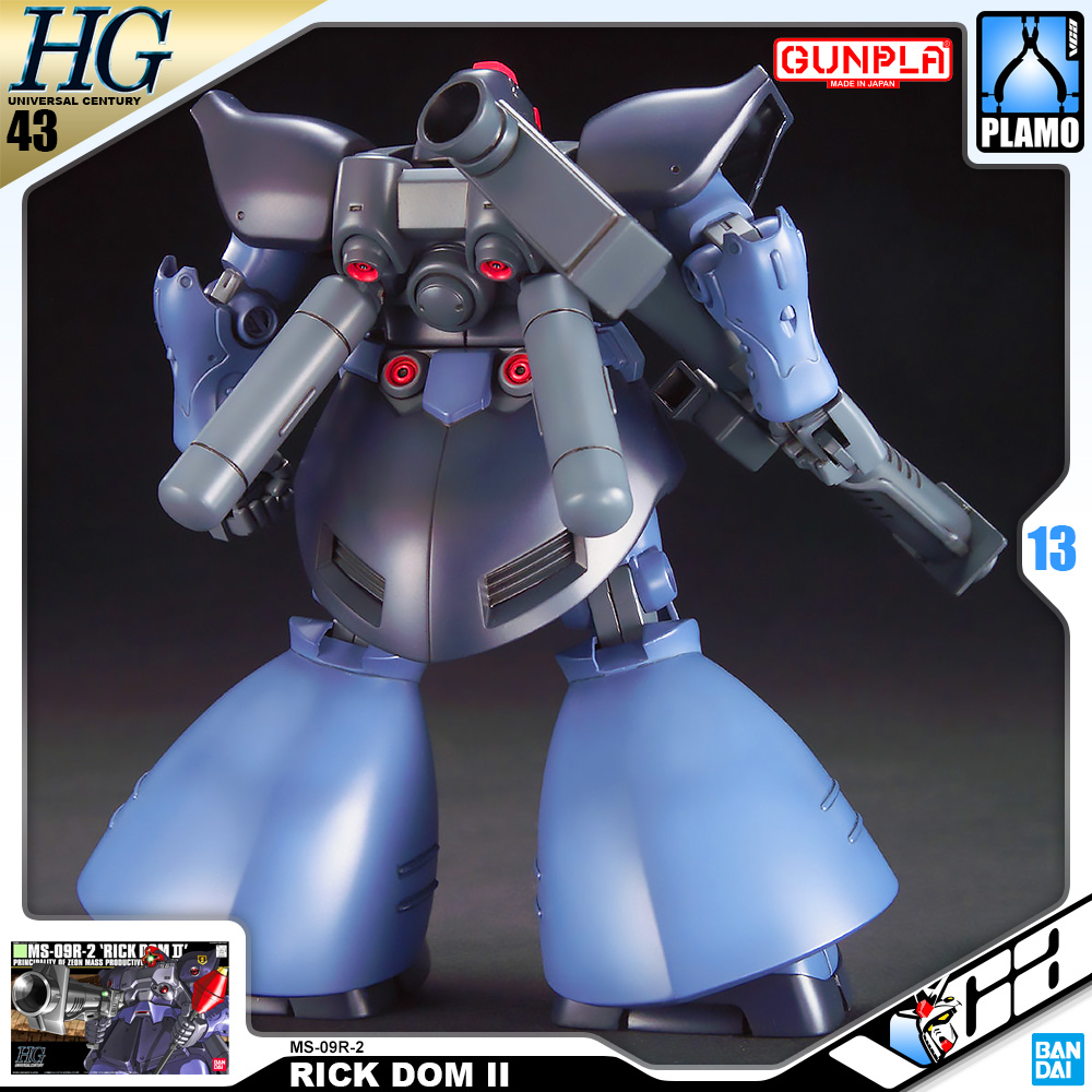 ⭐️ BANDAI GUNPLA HIGH GRADE UNIVERSAL CENTURY HGUC HG 1/144 MS-09R-2 RICK-DOM II RICK DOM 2 ประกอบ หุ่นยนต์ โมเดล กันดั้ม กันพลา ของเล่น VCA GUNDAM