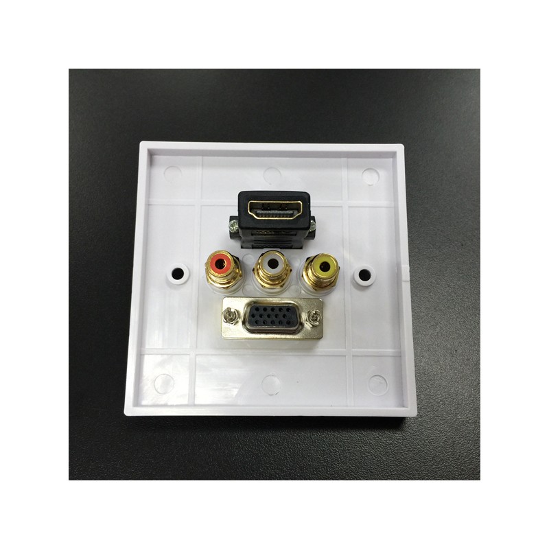 KEN : IW-HVRCA HDMI, VGA, AV (RCA) Wall Plate