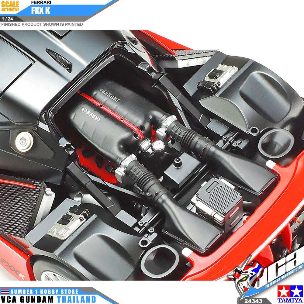 TAMIYA 24343 1/24 FERRARI FXX K FXXK PLASTIC SCALE MODEL KIT TOY CAR โมเดลประกอบ รถยนต์ รถแข่ง เฟอร์รารี VCA GUNDAM