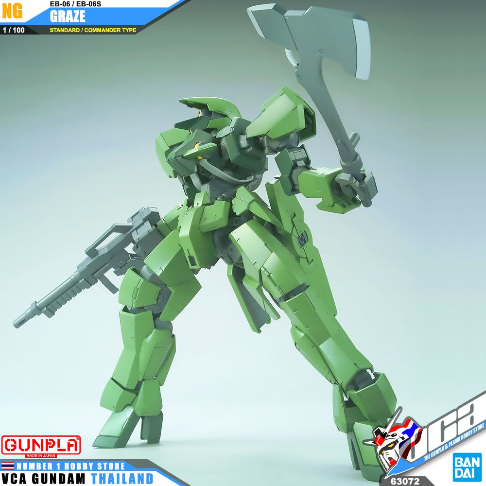 BANDAI GUNPLA 1/100 GRAZE STANDARD COMMANDER TYPE โมเดล กันดั้ม กันพลา VCA GUNDAM