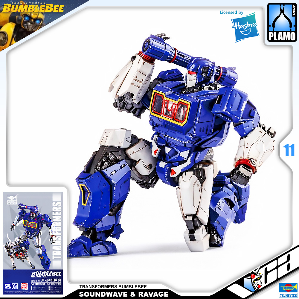 Trumpeter® Transformers Plastic Model Kits Series SOUNDWAVE & RAVAGE TRANSFORMERS BUMBLEBEE