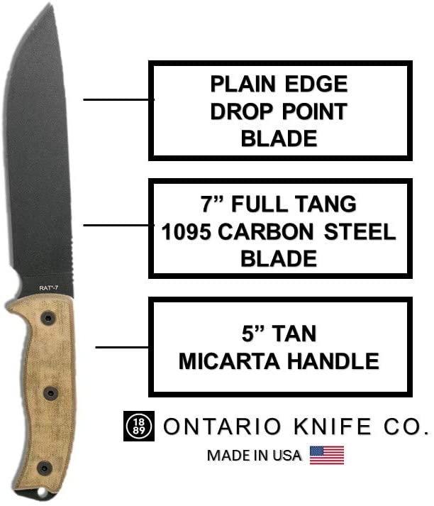 มีด Ontario RAT-7 1095 Knife