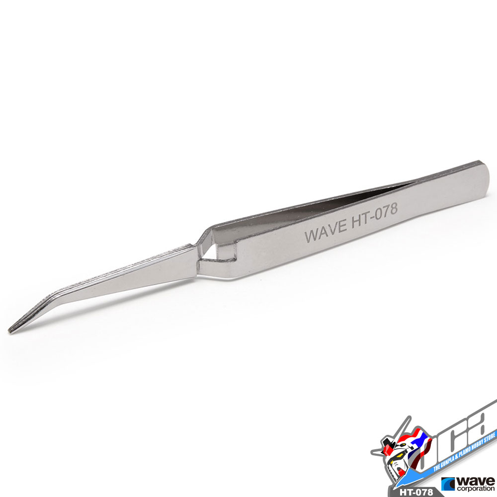 WAVE HT-078 HG ANGLED TWEEZERS (REVERSE ACTION TYPE)
