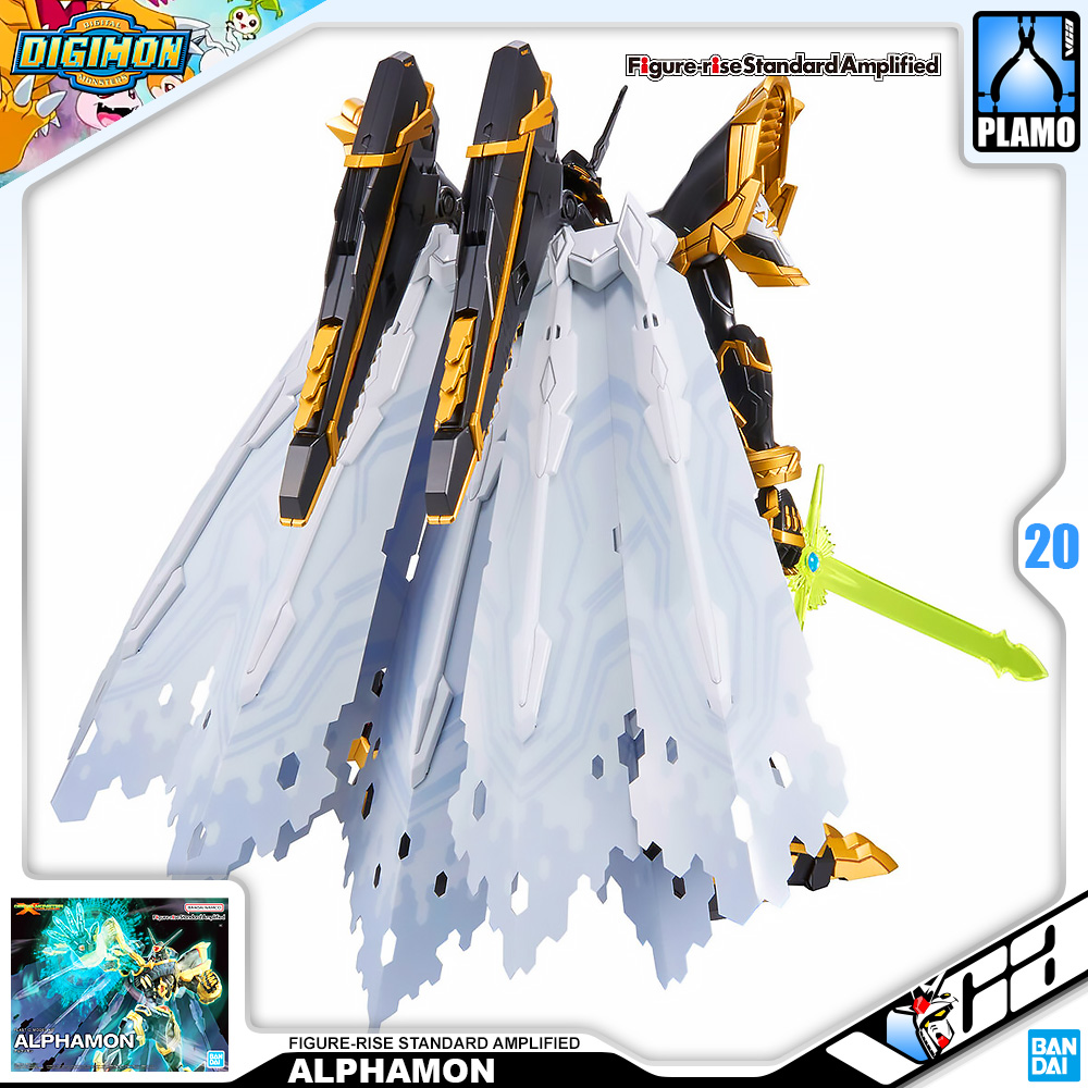 ⭐️ BANDAI FIGURE-RISE STANDARD AMPLIFIED ALPHAMON FIGURE RISE ดิจิมอน แอดเวนเจอร์ ประกอบ โมเดล ของเล่น VCA GUNDAM