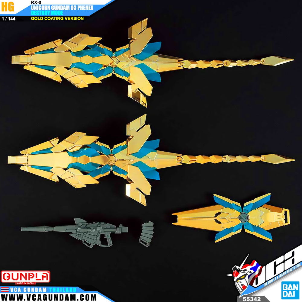HG UNICORN GUNDAM 03 PHENEX DES.MODE (NARRATIVE VER) (GOLD COATING) ยูนิคอร์น กันดั้ม 03 ฟีนิกซ์