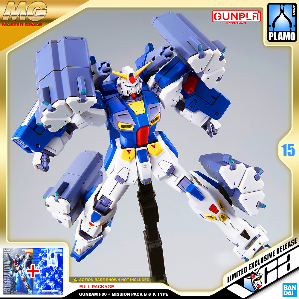 ⭐️ PREMIUM BANDAI PB GUNPLA MASTER GRADE MG 1/100 GUNDAM F90 MISSION PACK B K TYPE ประกอบ หุ่นยนต์ โมเดล กันดั้ม กันพลา ของเล่น VCA GUNDAM