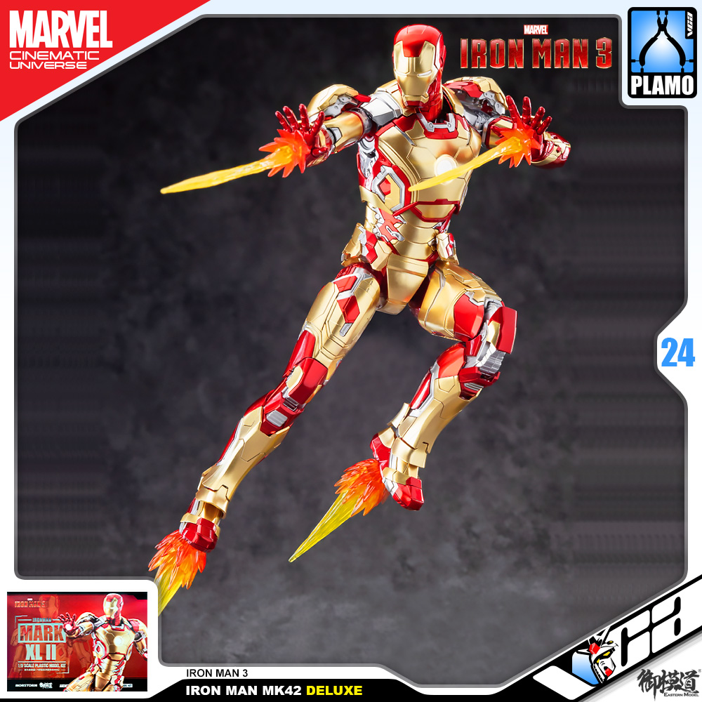 Eastern Model® x Morstorm Plastic Model Kits Series IRON MAN MARK 42 DELUXE IRON MAN 3