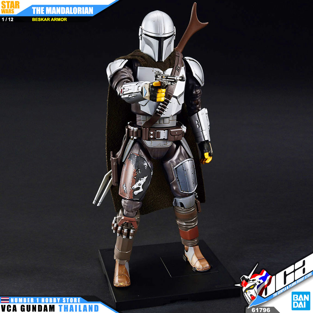 BANDAI STAR WARS 1/12 THE MANDALORIAN BESKAR ARMOR สตาร์ วอร์ พลาสติก โมเดล VCA GUNDAM