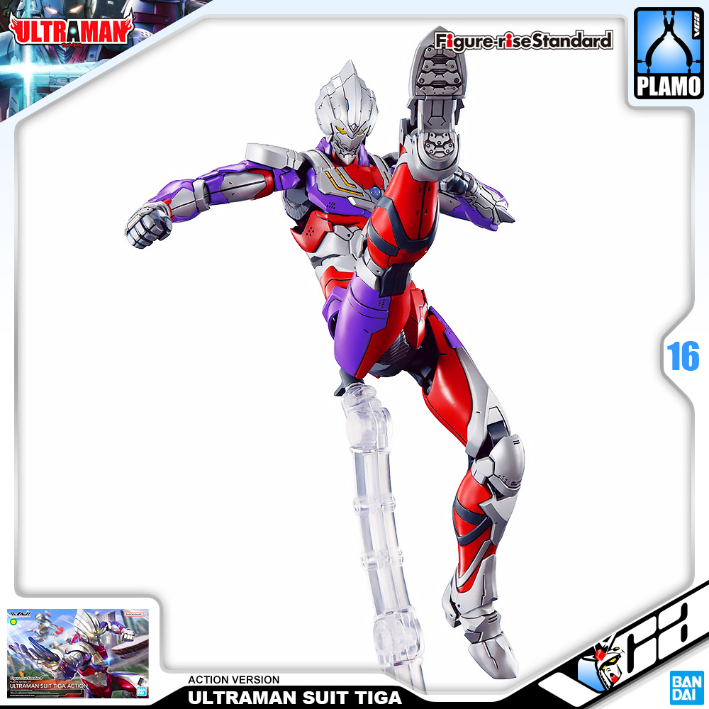 ⭐️ BANDAI FIGURE-RISE STANDARD 1/12 ULTRAMAN SUIT TIGA ACTION FIGURE RISE อุลตร้าแมน ประกอบ โมเดล ของเล่น VCA GUNDAM