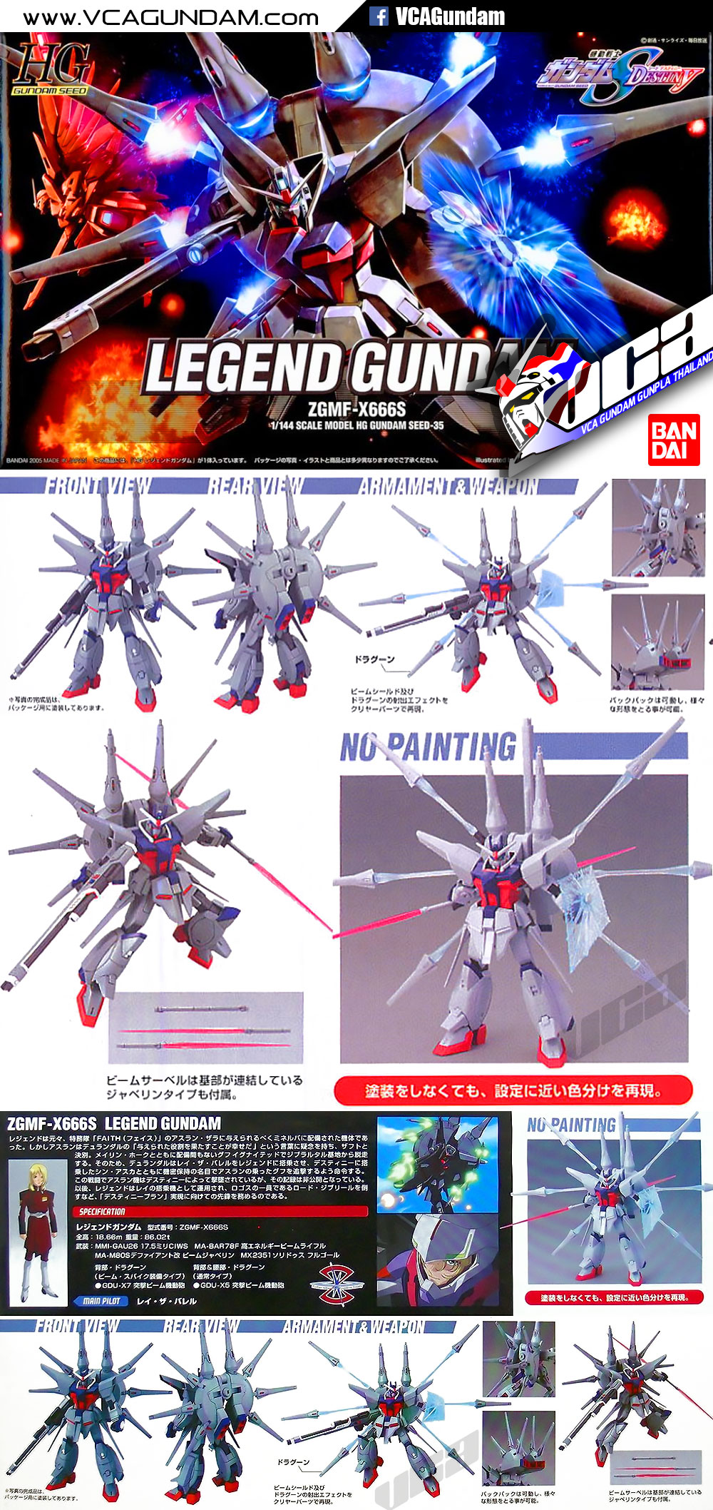 HG LEGEND GUNDAM เลเจ้นด์ กันดั้ม