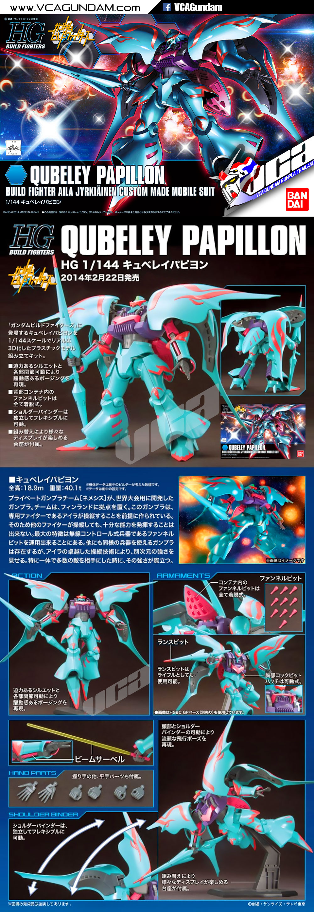 HG QUBELEY PAPILLON คิวบิเลย์ พาพิลอน