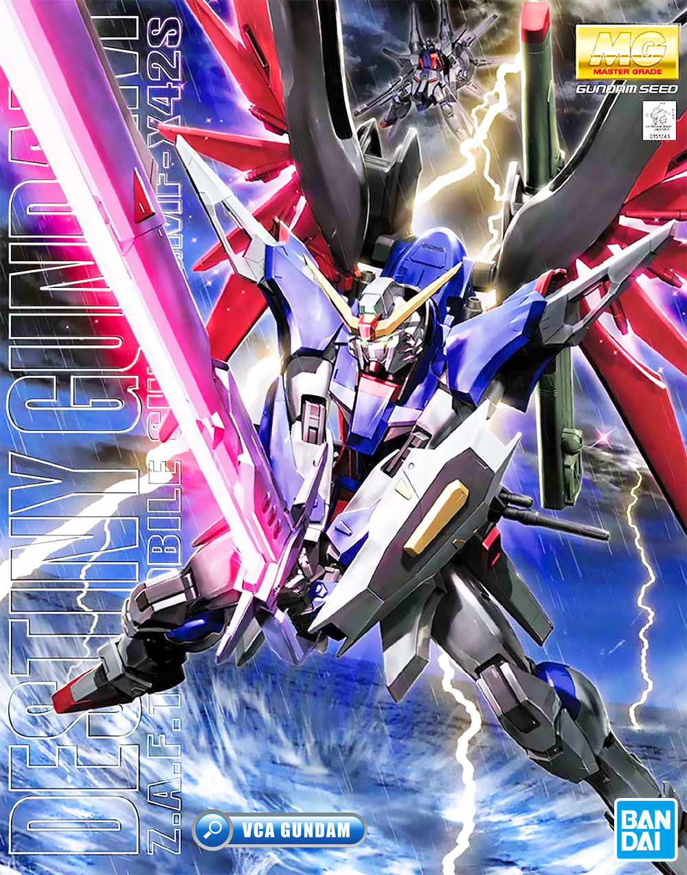 ⭐️ BANDAI GUNPLA MASTER GRADE MG 1/100 ZGMF-X42S DESTINY GUNDAM ประกอบ หุ่นยนต์ โมเดล กันดั้ม กันพลา ของเล่น VCA GUNDAM