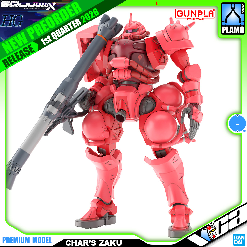 【🟢𝐏𝐑𝐄𝐎𝐑𝐃𝐄𝐑 DEC-2025】 HG-GQ CHAR'S ZAKU