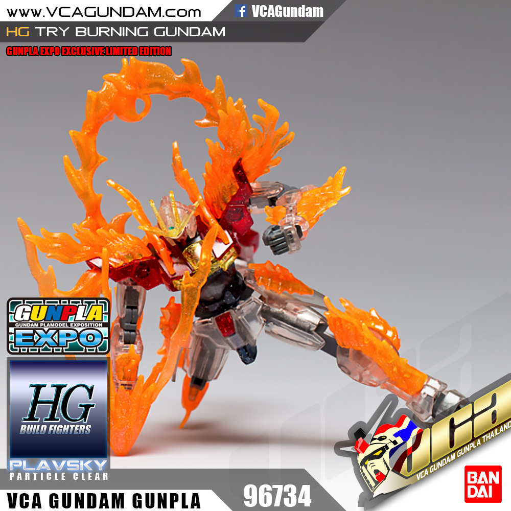 EXPO LIMITED HG TRY BURNING GUNDAM PLAVSKY CLEAR