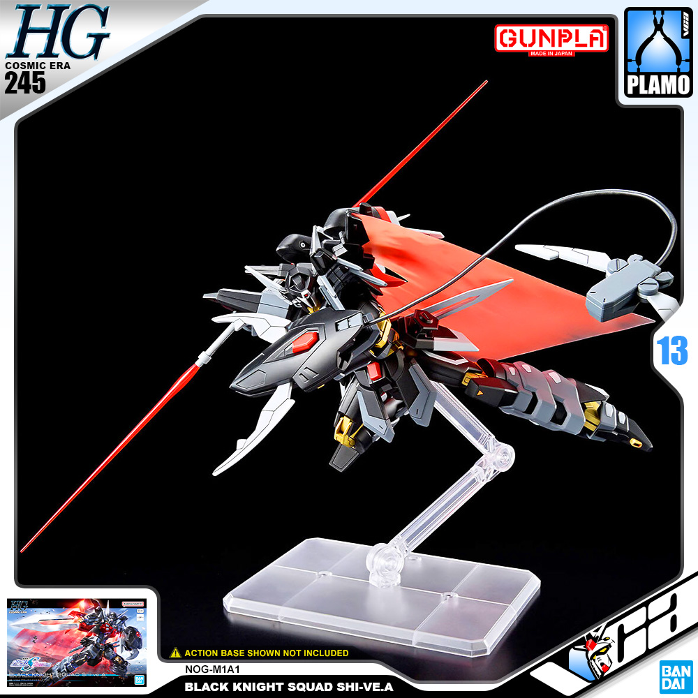Bandai Gunpla High Grade Cosmic Era HG Black Knight Squad Shi-ve.A Model Action Toy Kit VCA Gundam Thailand