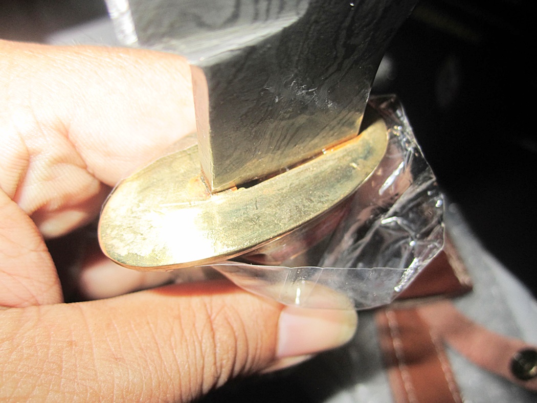 มีด Damascus steel custom hand made hunting Bowie knife 12" ASH