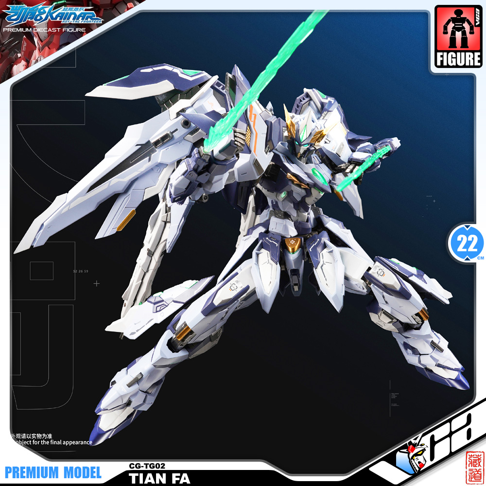 Zen of Collectible 藏道模型 Premium Diecast Action Collectibles 1/100 CD-TG-02 Tian Fa Metal Build Structure Action Figure Toy VCA Gundam Thailand