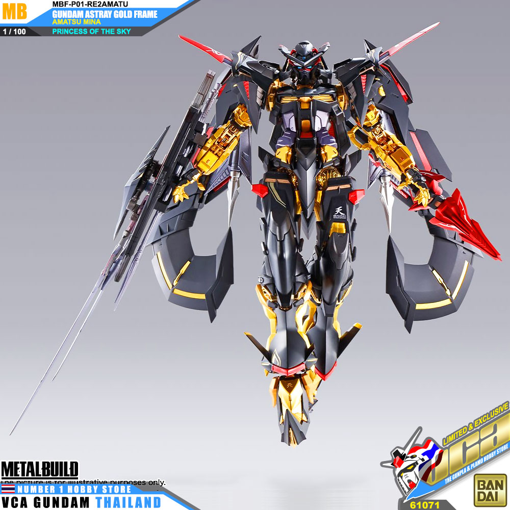 BANDAI TAMASHII NATIONS METAL BUILD GUNDAM ASTRAY GOLD FRAME AMATSU MINA PRINCESS OF THE SKY กันดั้ม ฟิกเกอร์ VCA GUNDAM