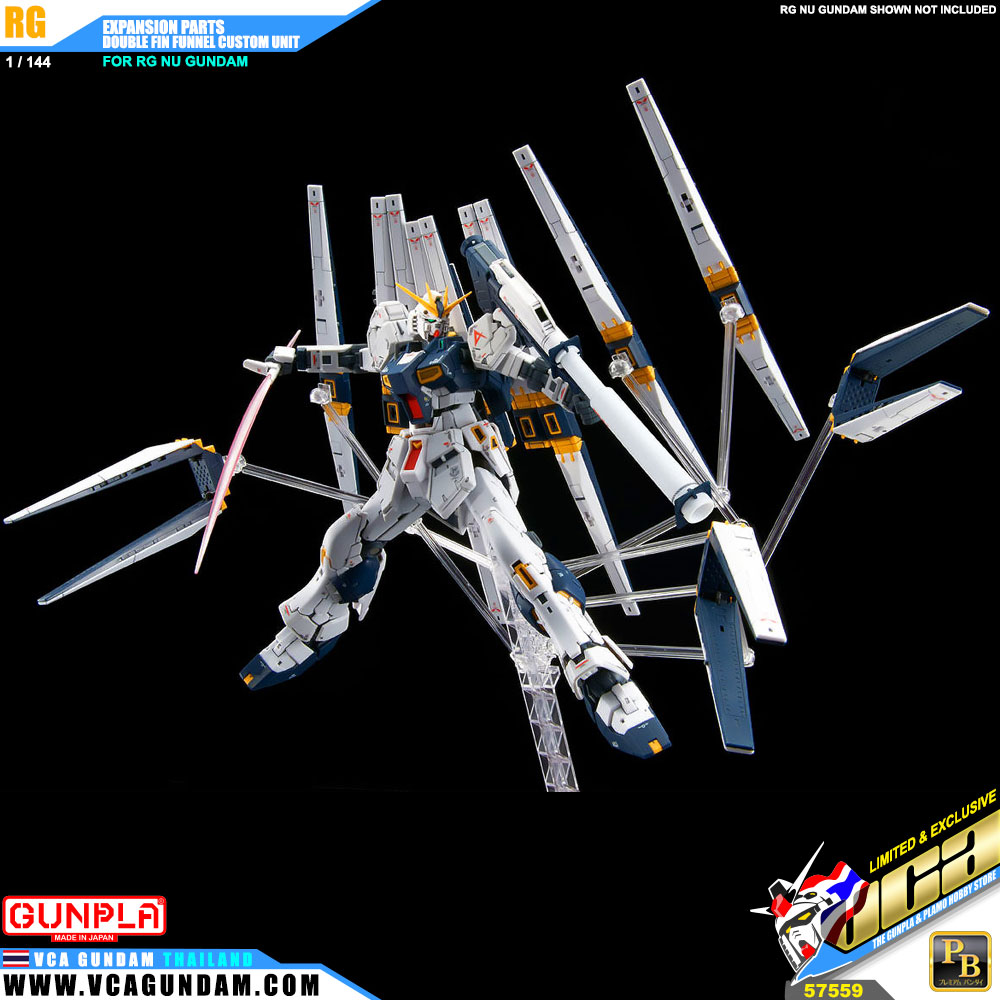 RG EXPANSION PARTS FOR RG NU GUNDAM DOUBLE FIN FUNNEL CUSTOM UNIT