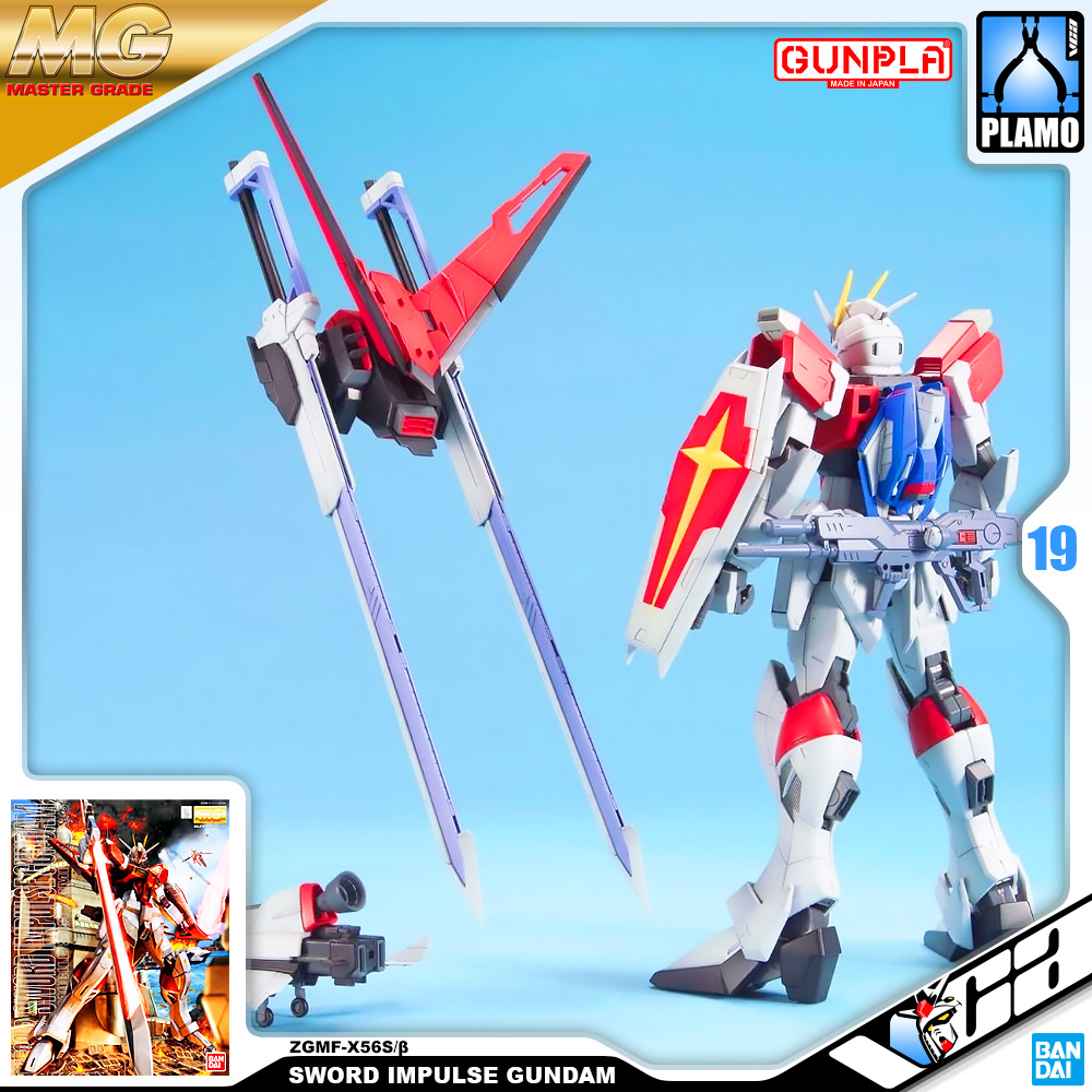 ⭐️ BANDAI GUNPLA MASTER GRADE MG 1/100 ZGMF-X56S/β SSSWORD IMPULSE GUNDAM ประกอบ หุ่นยนต์ โมเดล กันดั้ม กันพลา ของเล่น VCA GUNDAM