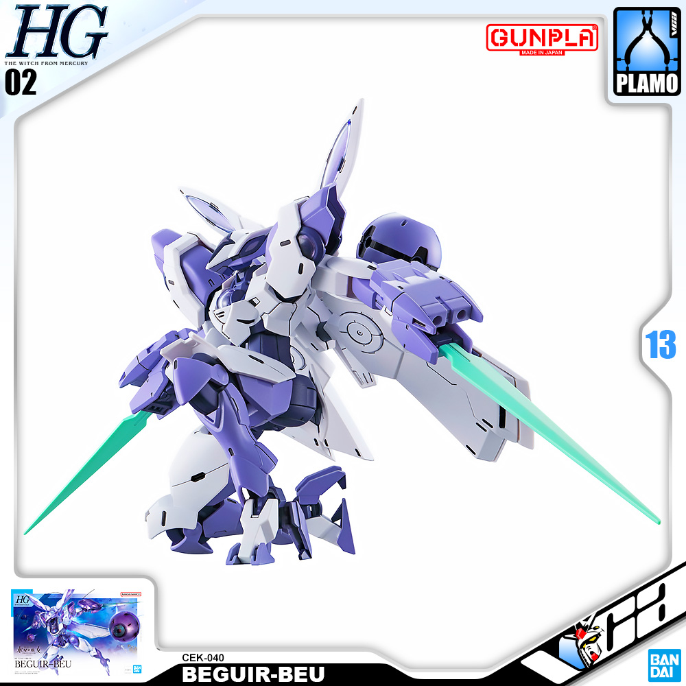 ⭐️ BANDAI GUNPLA HIGH GRADE THE WITCH FROM MERCURY HGTWFM HG 1/144 BEGUIR-BEU BEGUIR BEU ประกอบ หุ่นยนต์ โมเดล กันดั้ม กันพลา ของเล่น VCA GUNDAM
