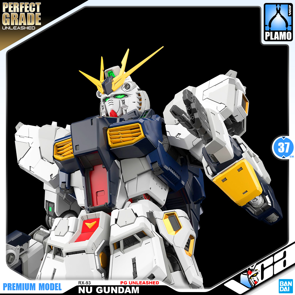 Bandai Gunpla Perfect Grade Unleashed PGU 1/60 PG RX-93 Nu Gundam Action Figure Model Toy Kit VCA Thailand