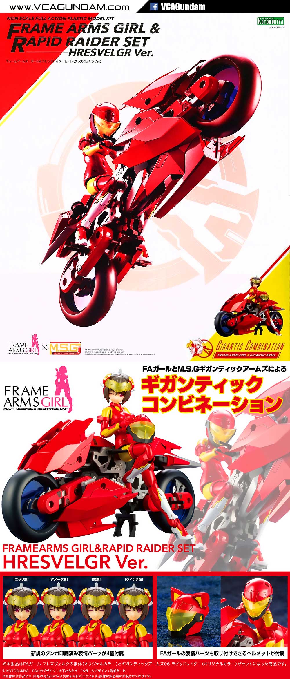 FRAME ARMS GIRL & RAPID RAIDER SET (HRESVELGR VER)