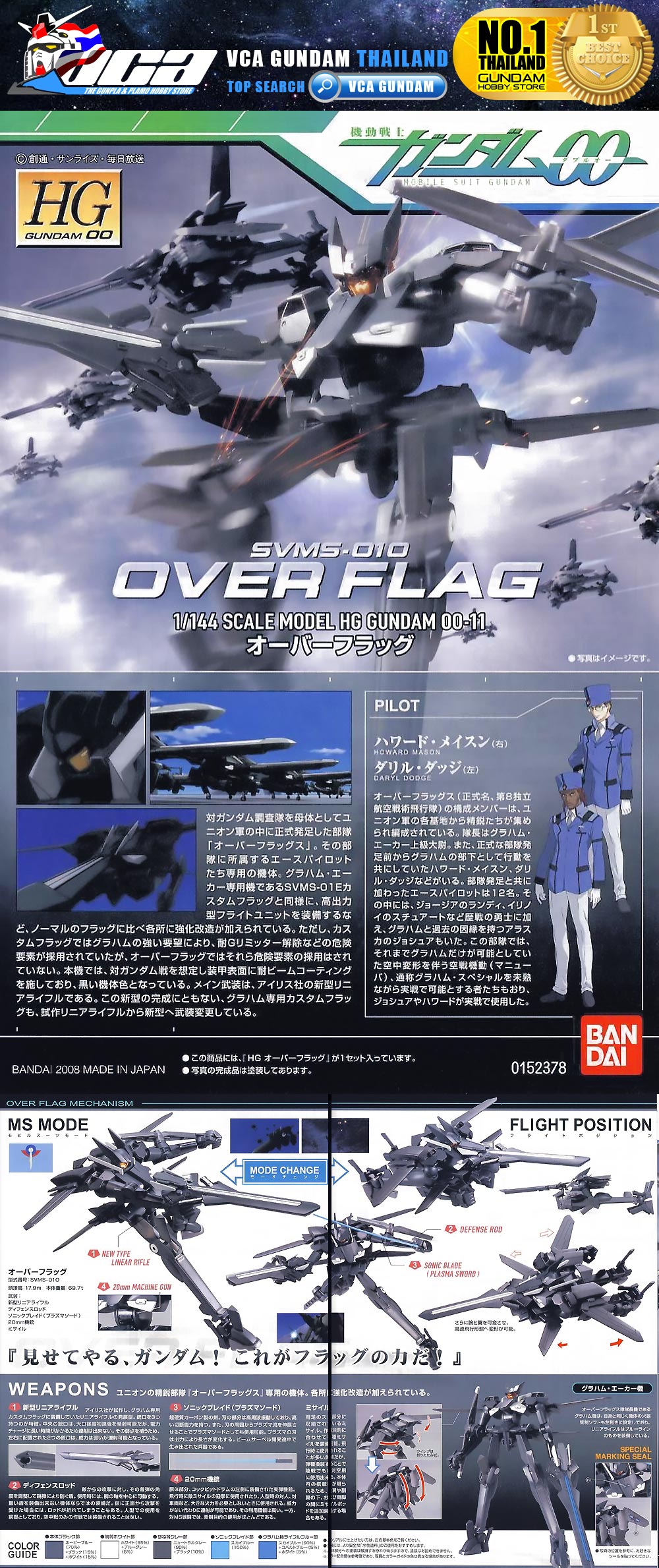 HG SVMS-010 OVER FLAG โอเวอร์ แฟล็ก
