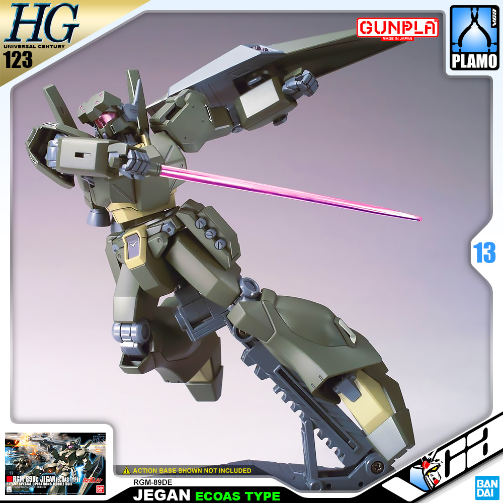 ⭐️ BANDAI GUNPLA HIGH GRADE UNIVERSAL CENTURY HGUC HG 1/144 RGM-89DE JEGAN ECOAS TYPE ประกอบ หุ่นยนต์ โมเดล กันดั้ม กันพลา ของเล่น VCA GUNDAM