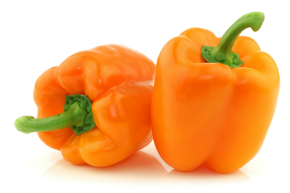 เมล็ดพันธุ์พริกหวานแคลิฟอร์เนียสีส้ม Orange Sweet Pepper 20-25 เมล็ด