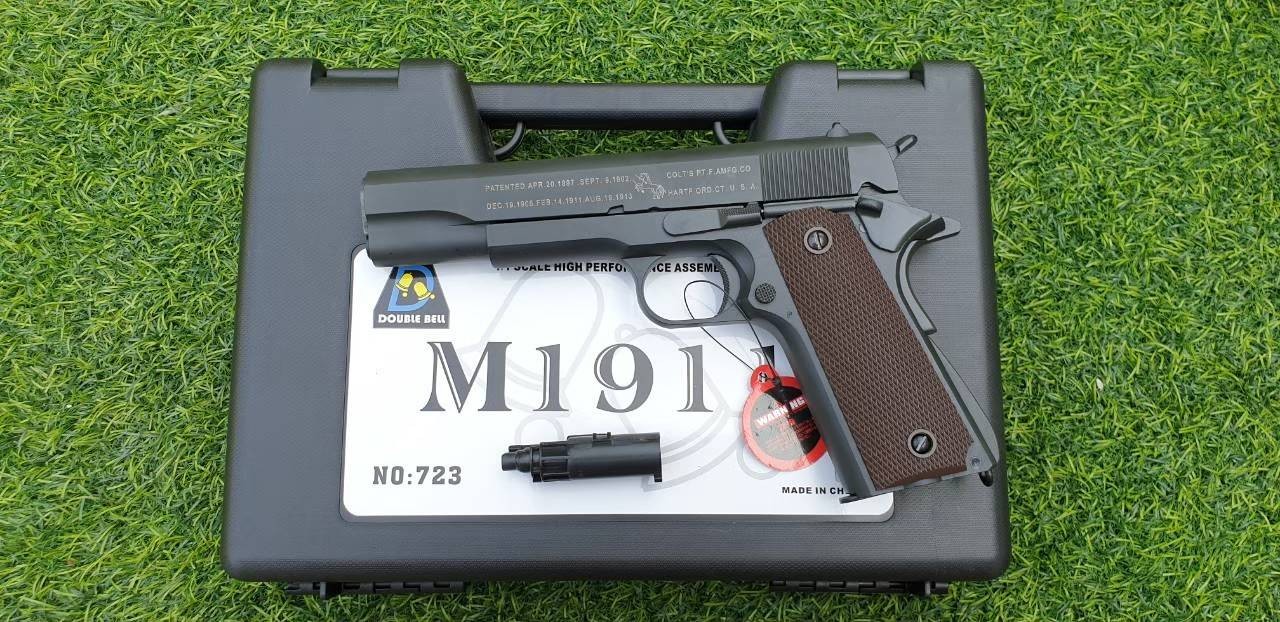 ปืนอัดแก๊ส Double Bell รุ่น 723 M1911A1 สีดำ (GAS System)