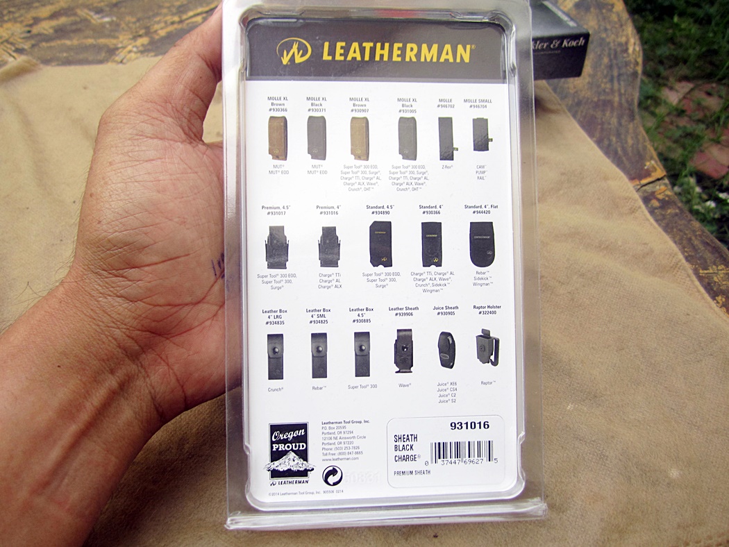ซอง Leathermman หนังสีดำ