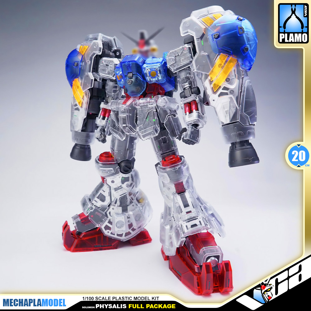 Solomon 所罗门模玩 RX-78GP02A Gundam Physalis MLRS Mechanical Clear Full Package Master Grade MG Action Figure Model Toy Kit VCA Thailand